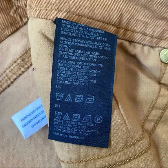 Tommy Hilfiger Tan Corduroy straight leg pants - Picture 5 of 10